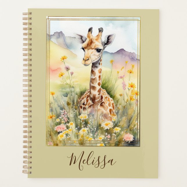Personalised Giraffe Planner  (Front)