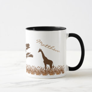 Personalised Giraffe Safari Mug