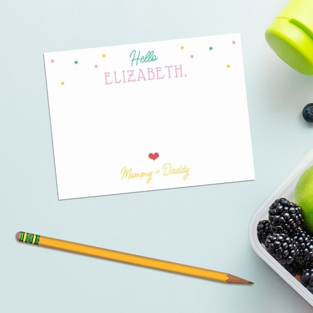 Personalised Girl Lunch Box Notes Preppy Sprinkles (Creator Uploaded)