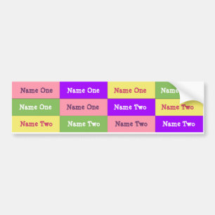 Personalised Girl Name Labels; Waterproof Stickers