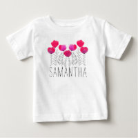 Personalised Girl Name Watercolor Floral