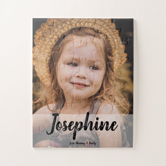 Personalised Girl Photo Gift Jigsaw Puzzle (Vertical)