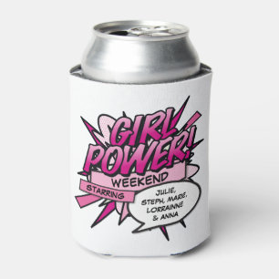 Personalised GIRL POWER Girls Weekend Can Cooler
