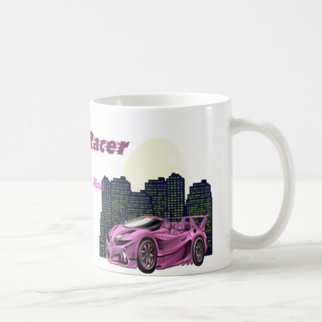 Personalised Girl Racer - Mug (Right)
