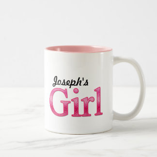 Personalised Girl Two-Tone Coffee Mug