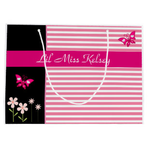 Personalised Girlie Large Gift Bag