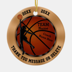 Personalised Girls Basketball Coach Gift, Ornament