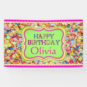 Personalised Girl's Birthday Banner