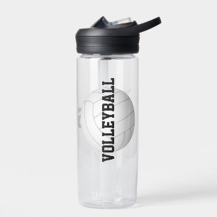 personalised girls boys volleyball water bottle