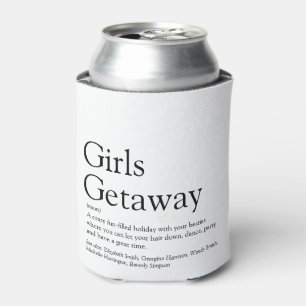 Personalised Girls Getaway Definition Can Cooler