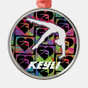Personalised Girls Gymnast Dancer Ornament