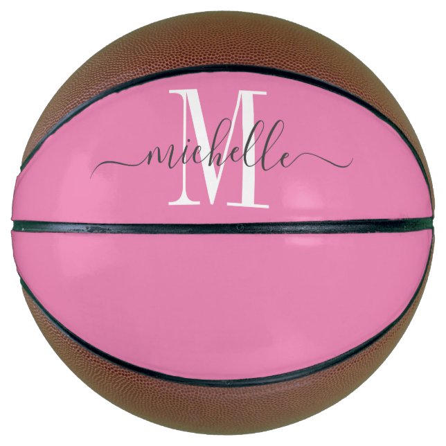 Personalised Girl's Monogrammed Basketball (Front)