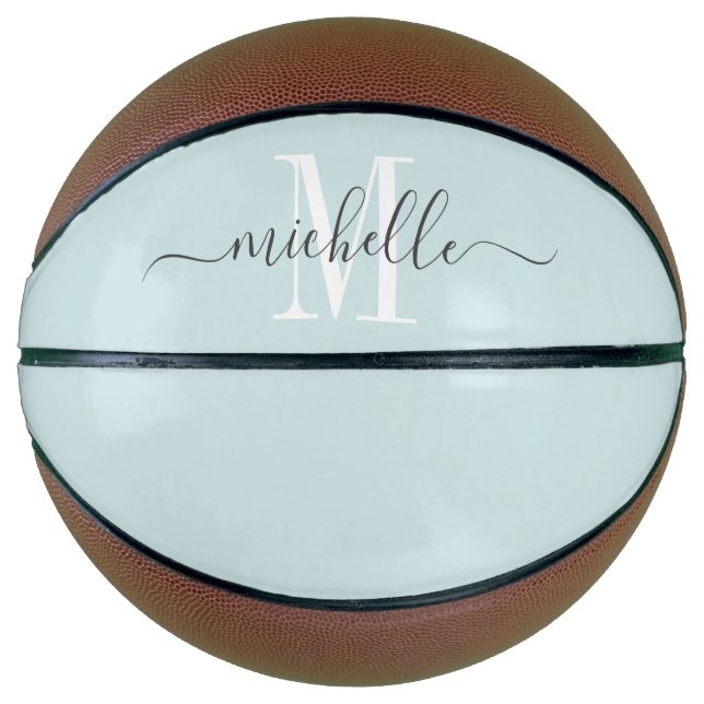 Personalised Girl's Monogrammed Pink Basketball (Front)