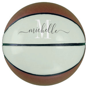 Personalised Girl's Monogrammed Script  Basketball
