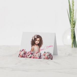 Personalised Girl's Name Birthday Card