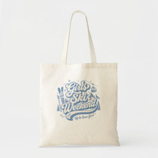 Personalised Girls Ski Trip Up to Snow Good Tote Bag