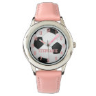 Personalised Girl's Soccer Ball Watch