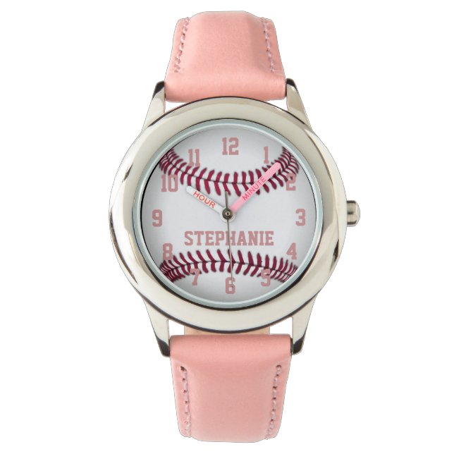 Personalised Girl's Softball Watch (Front)