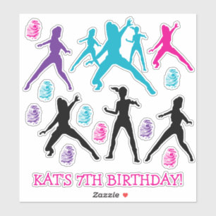 Personalised Girls Spy Party Stickers