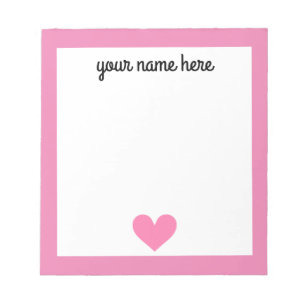 Personalised Girls Stationery Notepad