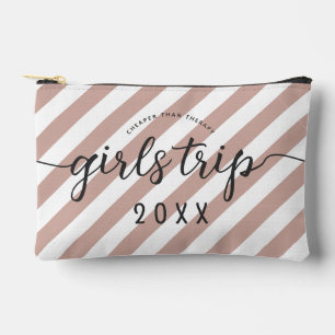 Personalised Girls Trip Cheaper Than Therapy Accessory Pouch