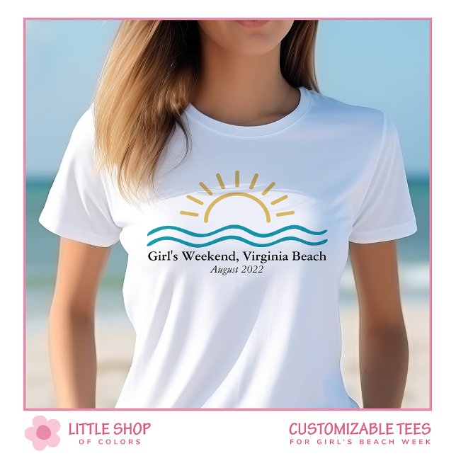 Personalised Girls Week at the Beach T-Shirt (Creator Uploaded)