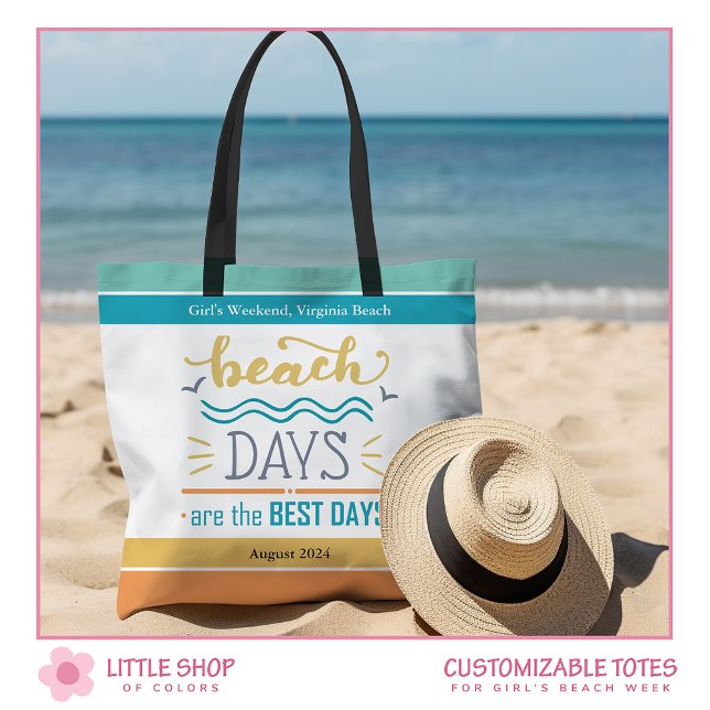 Personalised Girls Weekend at the Beach Tote Bag (Creator Uploaded)