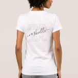 Personalised Girls Weekend Besties Trip Custom T-Shirt<br><div class="desc">Personalised Girls Weekend Trip Custom T-Shirt with editable text and wording for your date,  destination or location,  name,  and fun quote like "besties,  buds,  and beverages" makes a fun and useful keepsake for your travel squad or bridesmaids.</div>