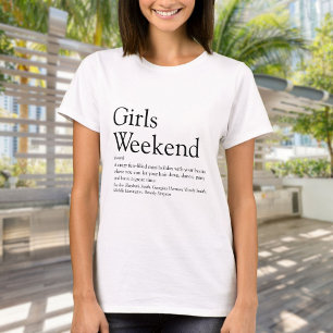 Personalised Girls Weekend Definition T-Shirt