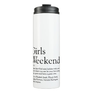 Personalised Girls Weekend Definition Thermal Tumbler
