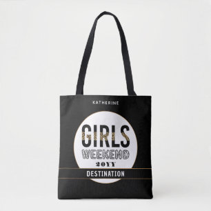Personalised Girls Weekend Girls Trip Vacay Tote Bag