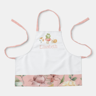 Personalised Girls Woodland Fairy floral School Apron