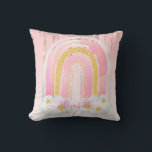 Personalised GIRLY Bedroom decor Glittery RAINBOWS Cushion<br><div class="desc">Looking for the perfect finishing touch to your girly girl's bedroom or nursery? Look no further than this fabulous and oh-so-adorable cushion from Zazzle! Featuring a whimsical pink rainbow design that will make your little one's heart sing, this cushion is sure to become a fast favourite. It's made with high-quality...</div>