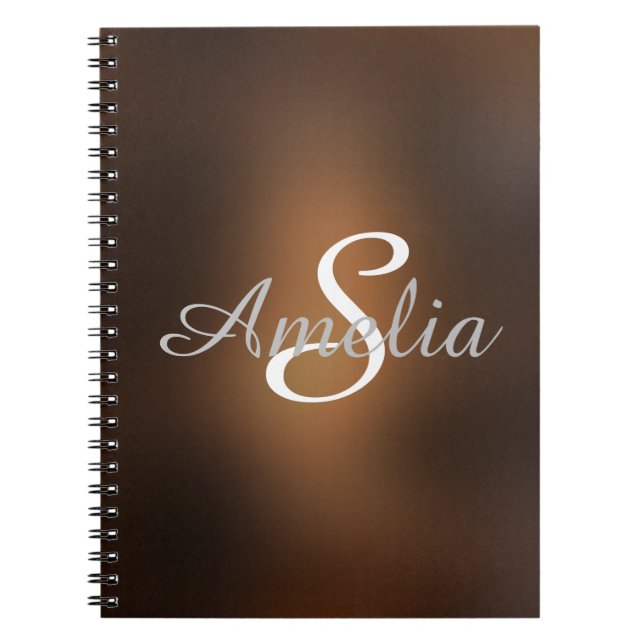 Personalised Girly Blur Name Notebook (Front)