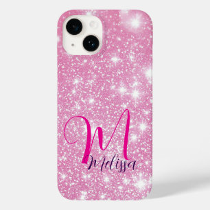 Personalised Girly Glitter Sparkles Name Case-Mate iPhone 14 Case