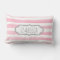 Personalised Girly Pink Stripes Monogram
