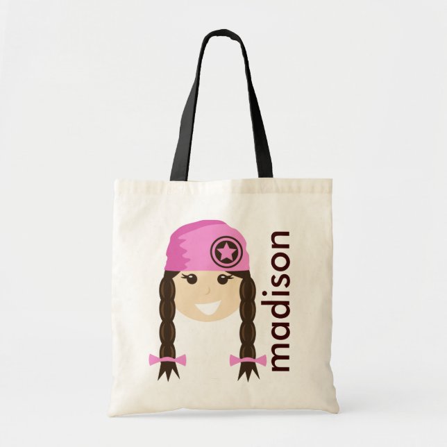 Personalised Girly Tote Bag (Front)