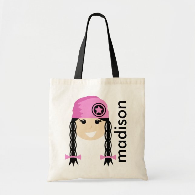 Personalised Girly Tote Bag (Front)