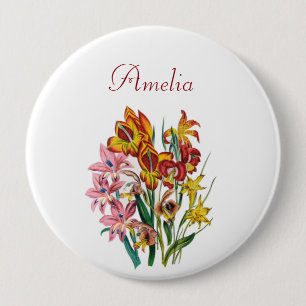 Personalised Gladioli Pin