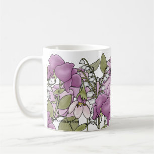 Personalised Gladiolus Coffee Mug