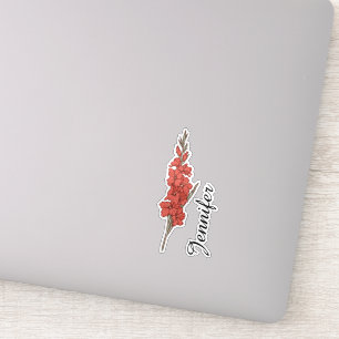 Personalised Gladiolus Floral Name Botanical