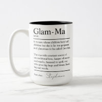 Personalised Glam-Ma Dictionary Definition Grandma