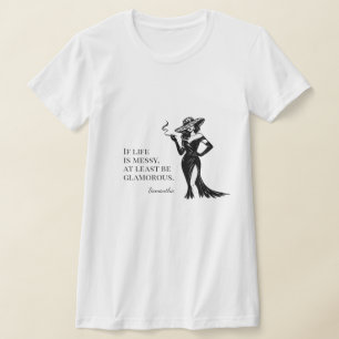 Personalised Glam Style Quote Design T-Shirt