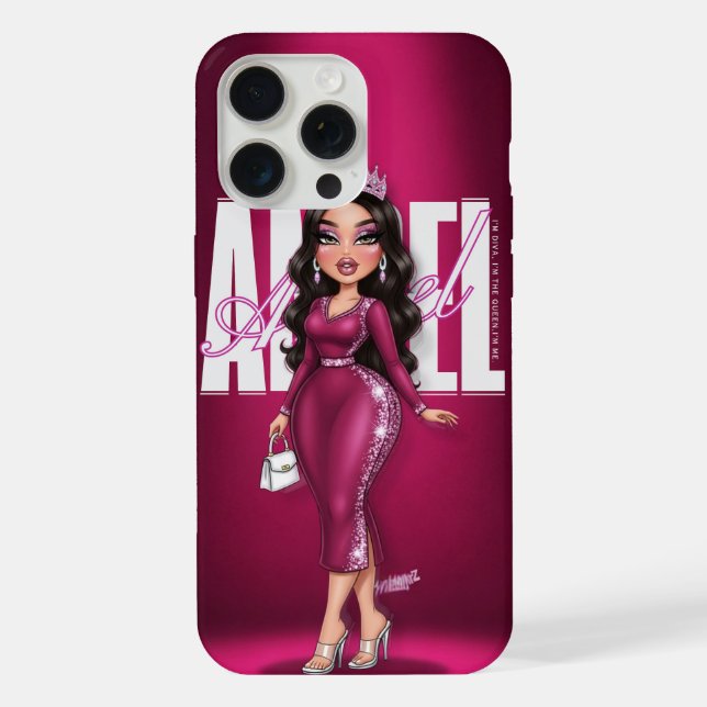 Personalised Glamour Queen Phone Case (Back)