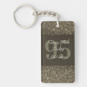 Personalised glamourous birthday keychain 95th