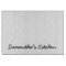 Personalised glass cutting board with custom text