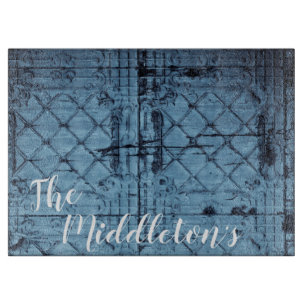 Personalised Glass Cutting Rustic Tin Panel Ceilin Cutting Board