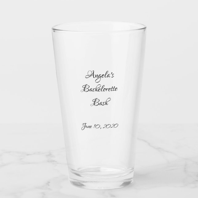 Personalised Glass Tumblers (Front)
