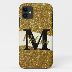 Personalised glitter iPhone 11 case