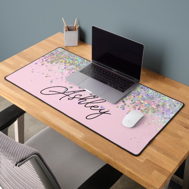 Personalised Glitter Desk Mat (Office 2)